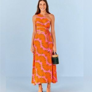 Maxi farm Rio copacabana pink dress